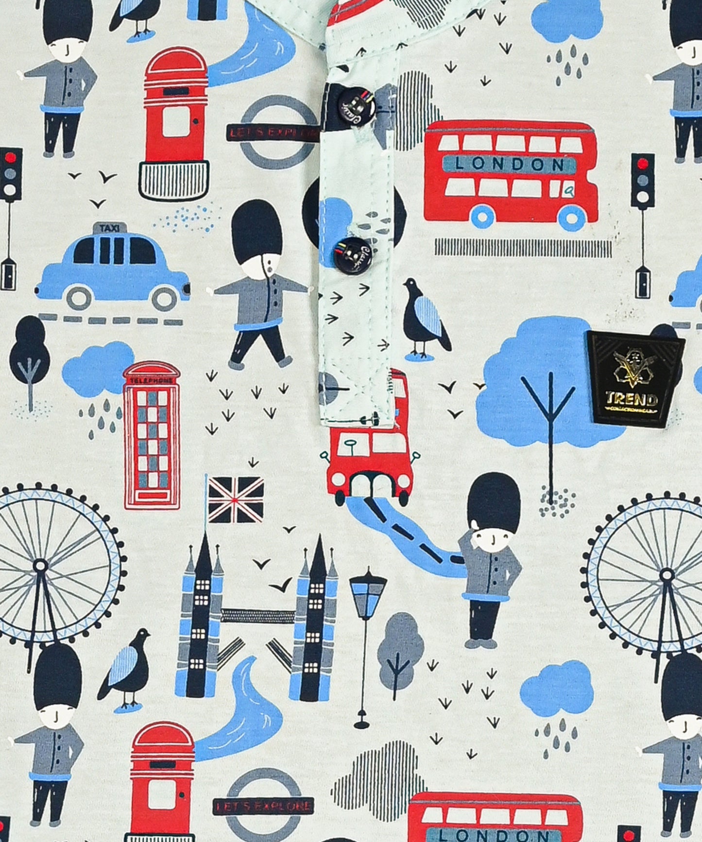 Iconic London Half Sleeves T-Shirt & Shorts Set | Pale Green