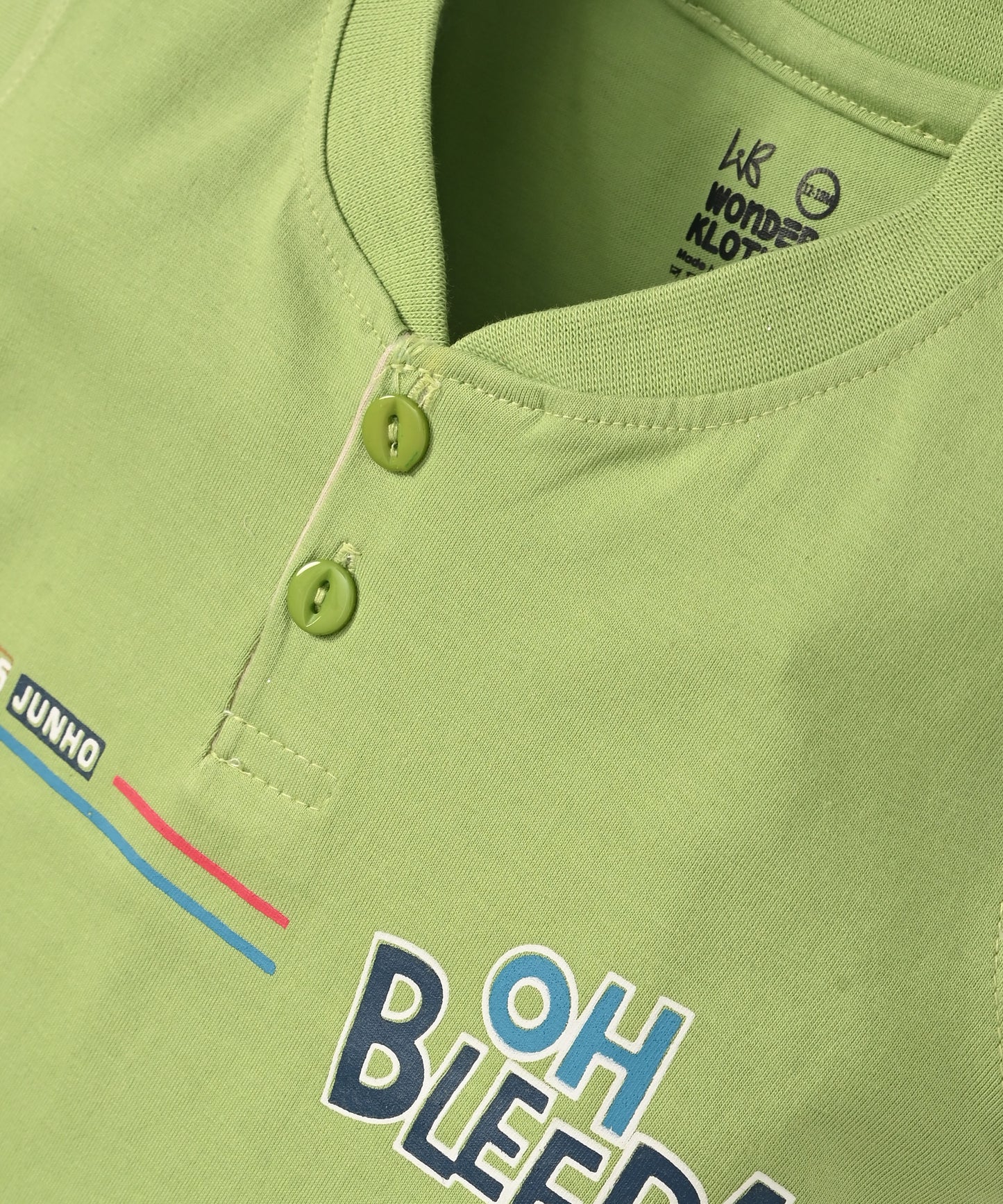 Oh Bleep Half Sleeves T-Shirt & Half Pant Set | Green