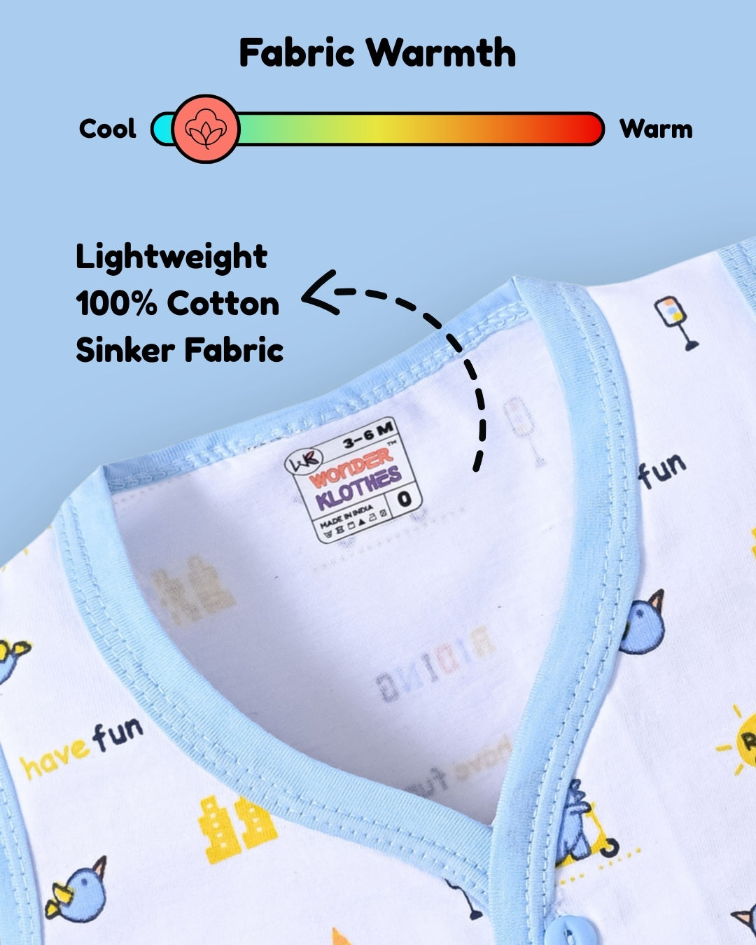 Dino Rides Half Sleeves & Sleeveless Front Open T-Shirt & Half Pant Set | Blue | Pack of 2