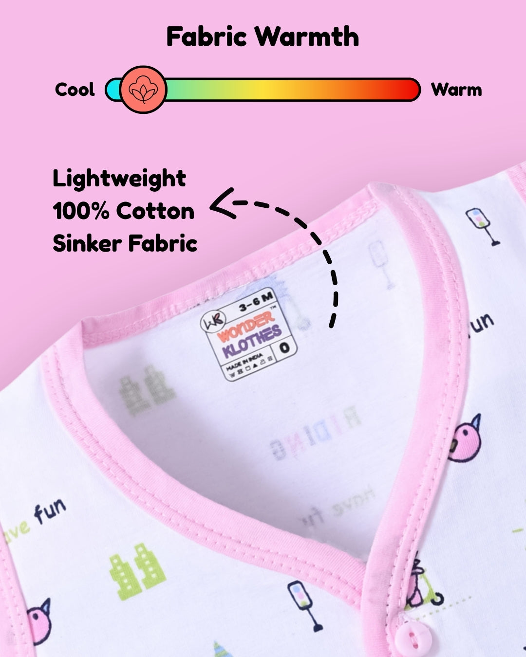 Dino Rides Half Sleeves & Sleeveless Front Open T-Shirt & Half Pant Set | Pink | Pack of 2