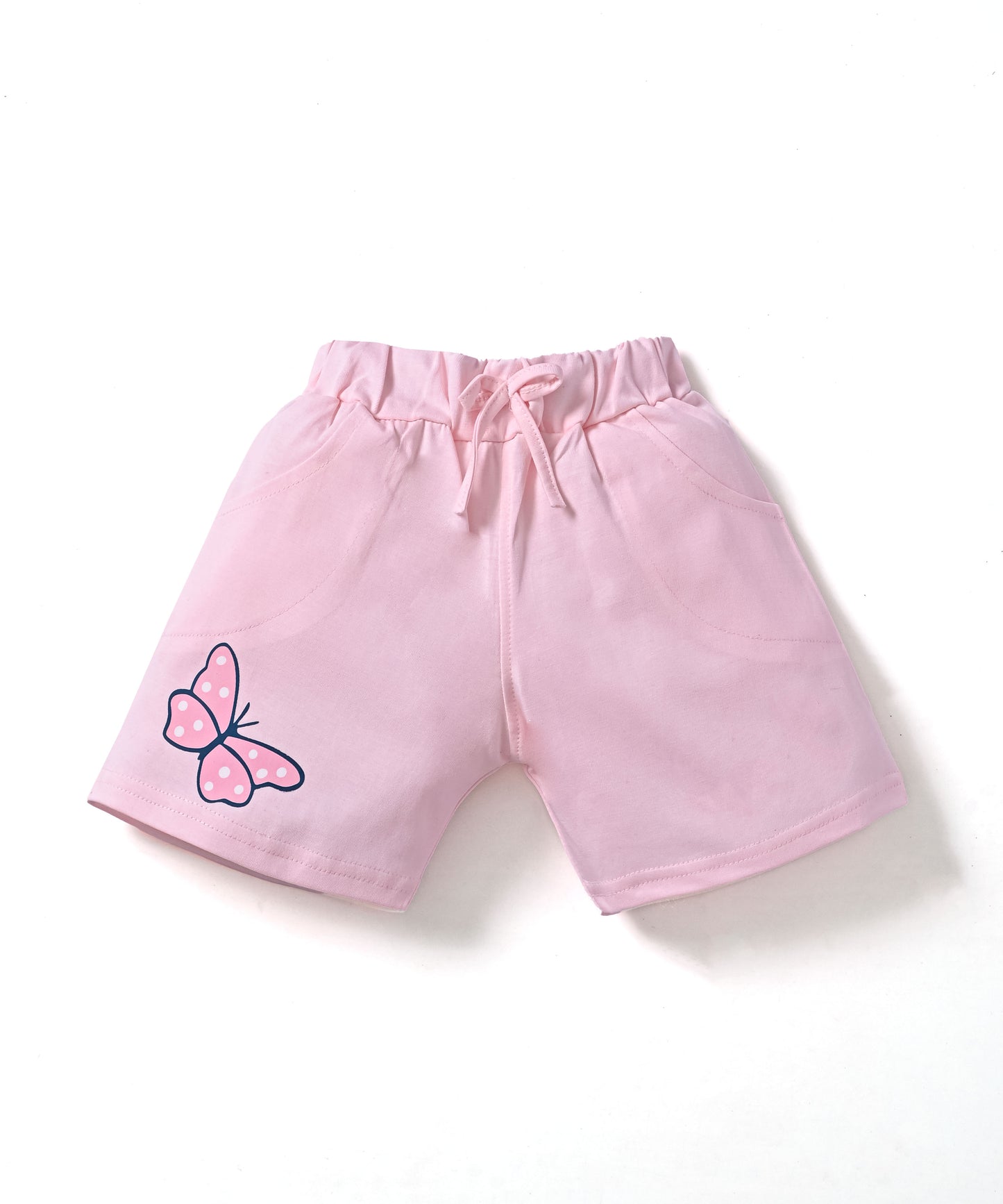 Butterfly Meadow Raglan Short Sleeves Top & Hot Pant Set | Pink
