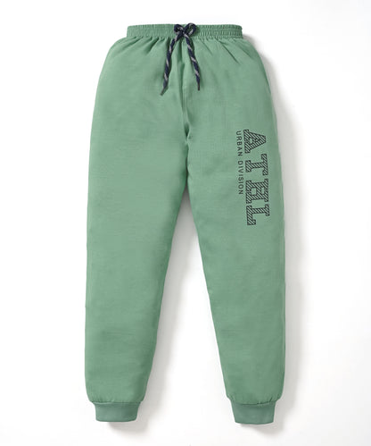Break Your Limit Full Sleeves Sweatshirt and Joggers Set | Green
