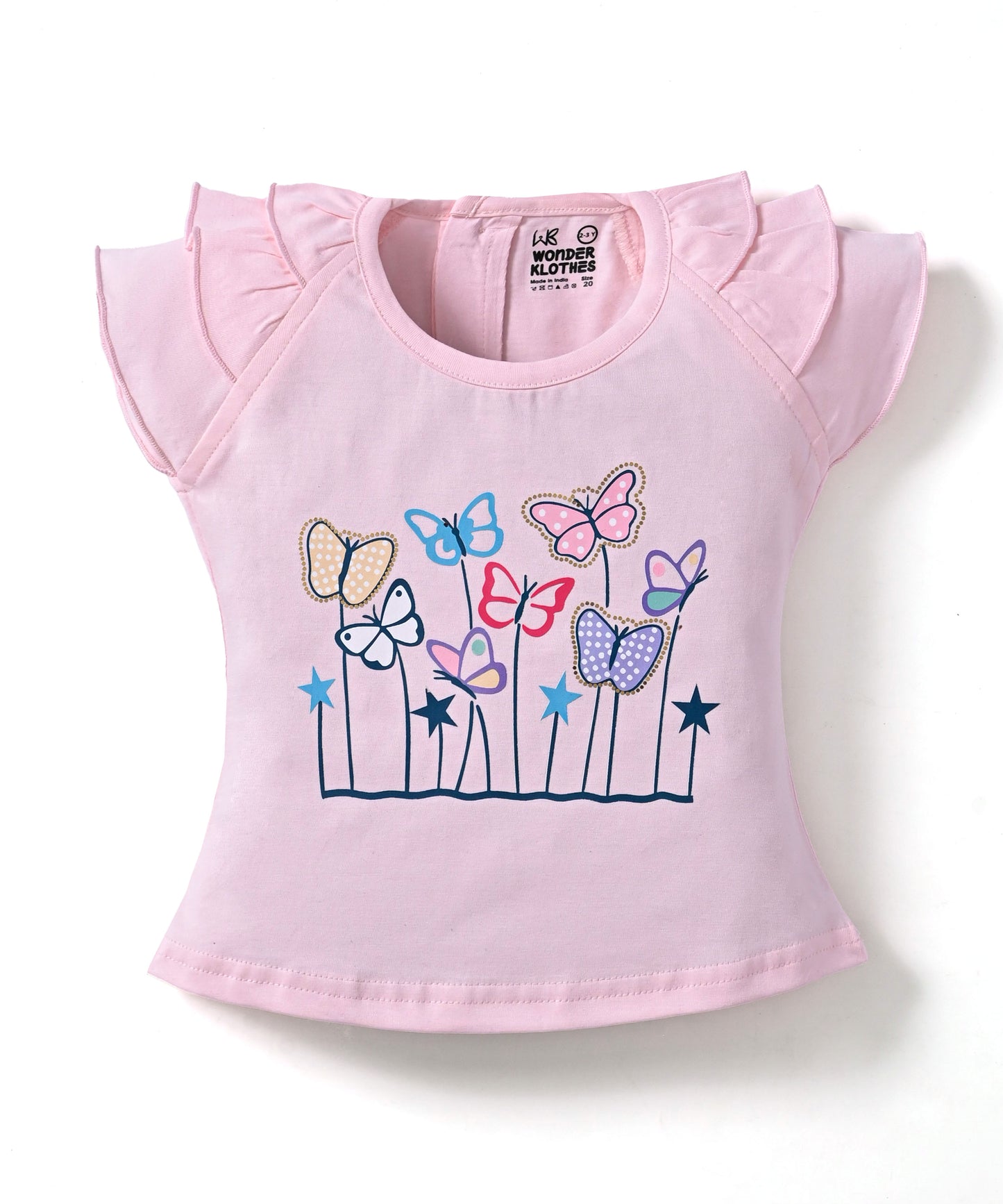 Butterfly Meadow Raglan Short Sleeves Top & Hot Pant Set | Pink