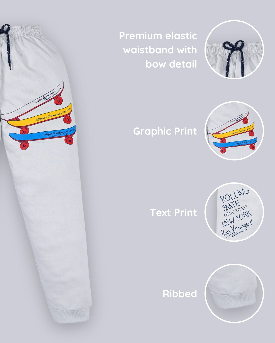 Skateboard Joggers | Grey