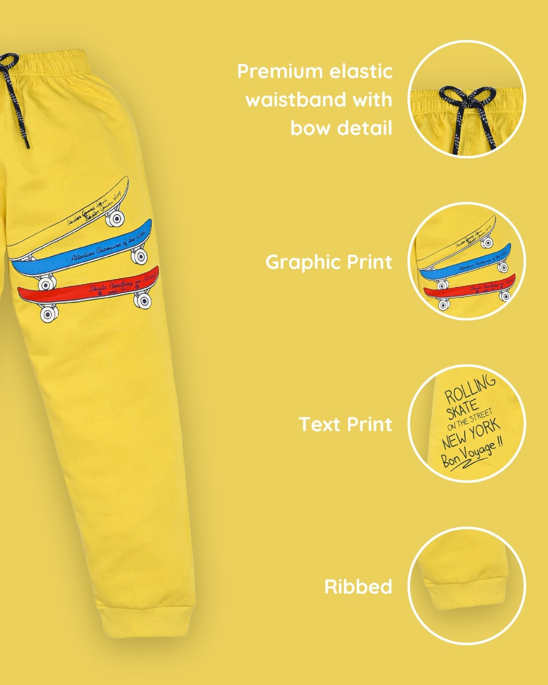 Skateboard Joggers | Yellow